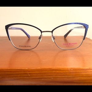 Isaac Mizrahi Women’s Navy Blue Cat Eye Eyeglass Frames IM30044